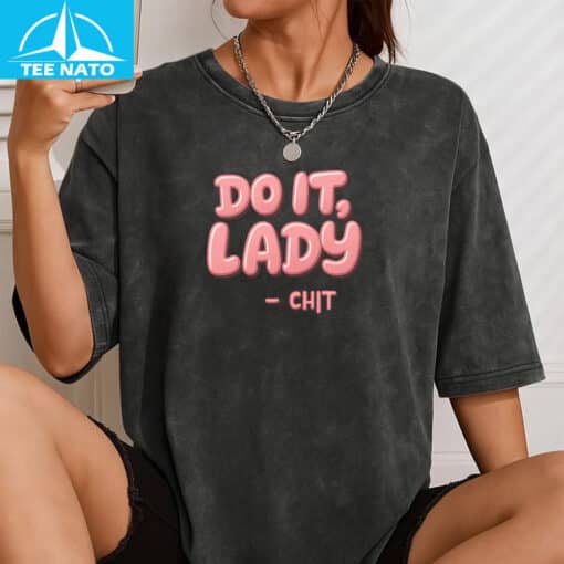 Do It, Lady - Chit Pink Bubble Letters Shirt - Image 4
