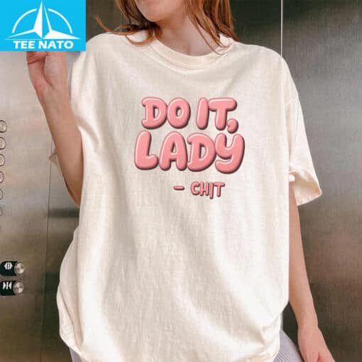 Do It, Lady - Chit Pink Bubble Letters Shirt - Image 5