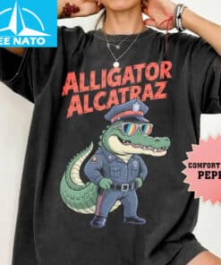 Alligator Alcatraz Cute Cartoon Style Style Shirt