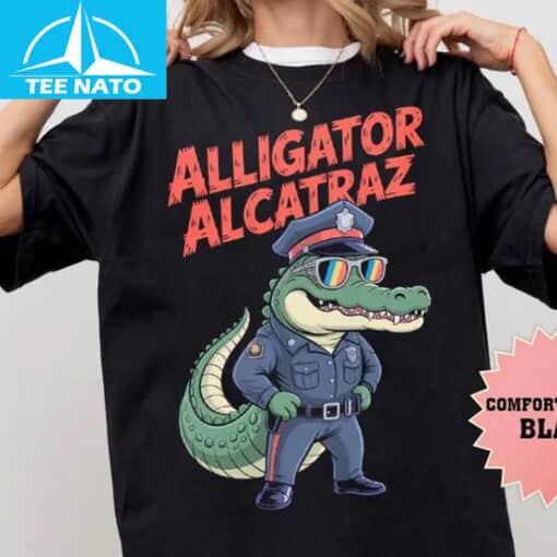 Alligator Alcatraz Cute Cartoon Style Style Shirt - Image 2