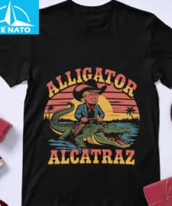 Donald Trump Riding Alligator Alcatraz Shirt