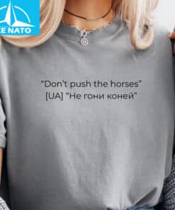 Dont Push The Horses Fighter Inspired Gym Shirt2