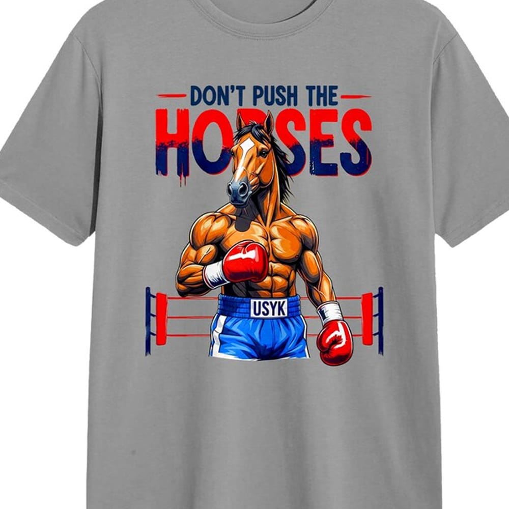 A different view of the Muscular Boxing Horse Shirt