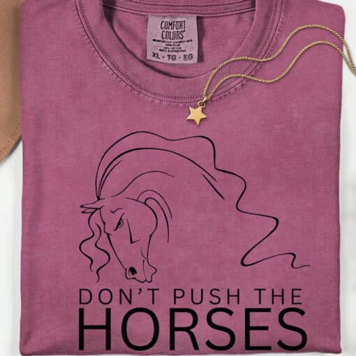 Don't Push The Horses Usyk Boxing Quote Shirt - Image 4