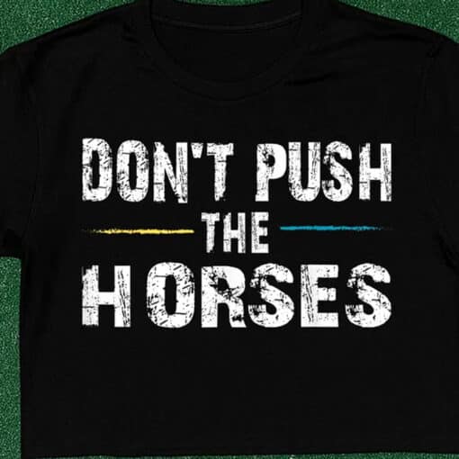 Don't Push the Horses Usyk Quote Shirt - Image 2