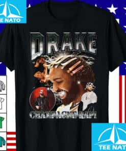 Drake Champagne Papi Vintage Style Rapper Collage Shirt3