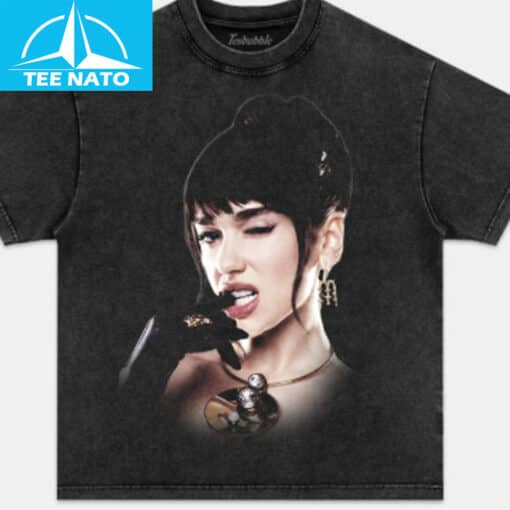 Dua Lipa Winking Glamorous Pop Star Shirt - Image 2