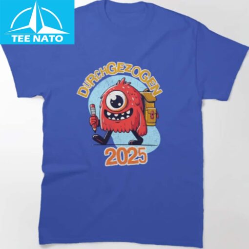 Durchgezogen 2025 Monster First Day of School Shirt - Image 3