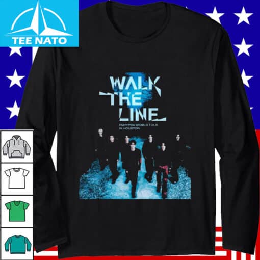 ENHYPEN World Tour Walk The Line 2025 Shirt - Image 3