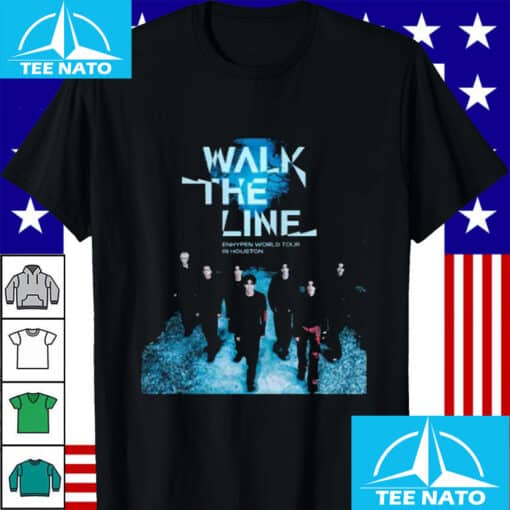 ENHYPEN World Tour Walk The Line 2025 Shirt - Image 2