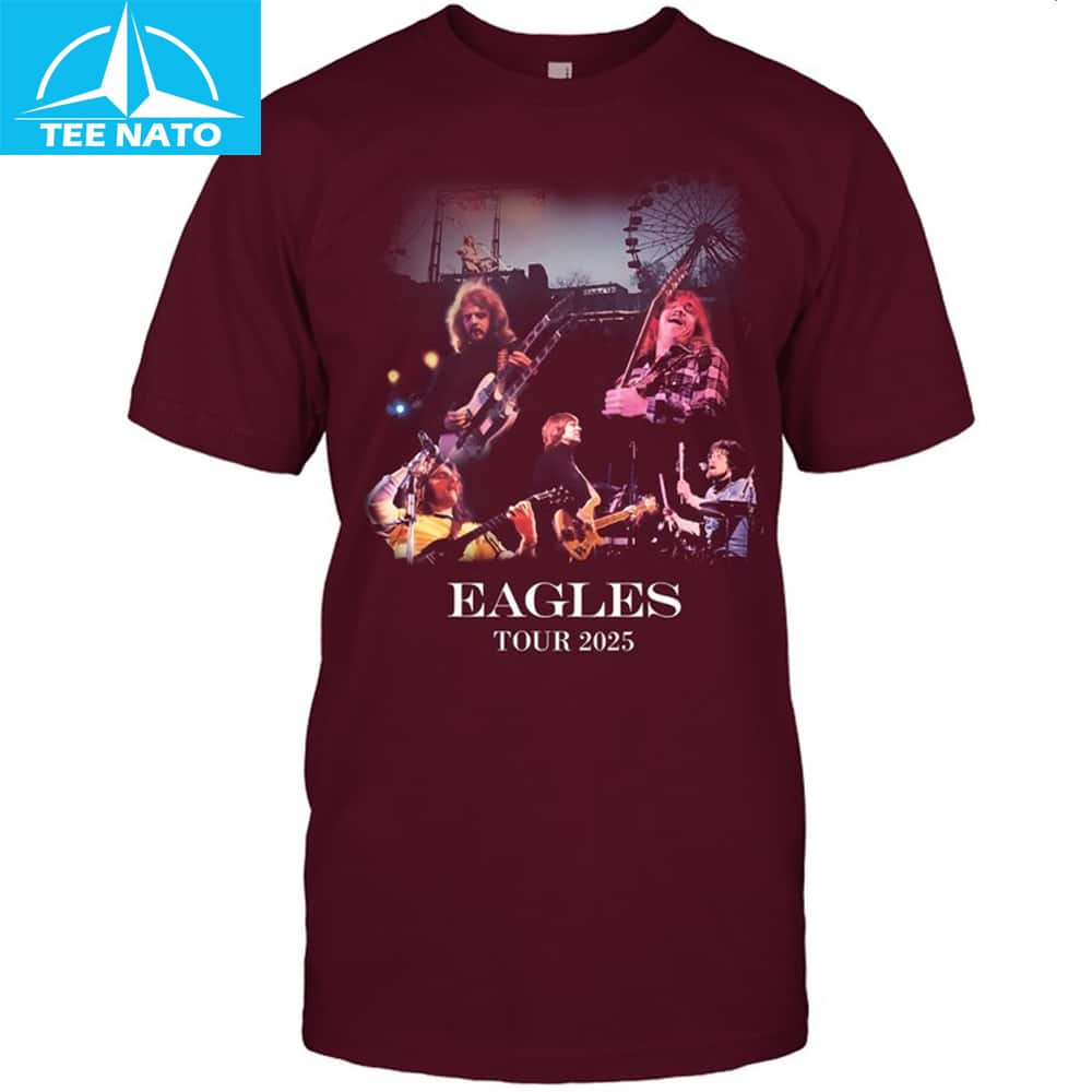 Close-up of Eagles Sphere Las Vegas Tour 2025 Shirt