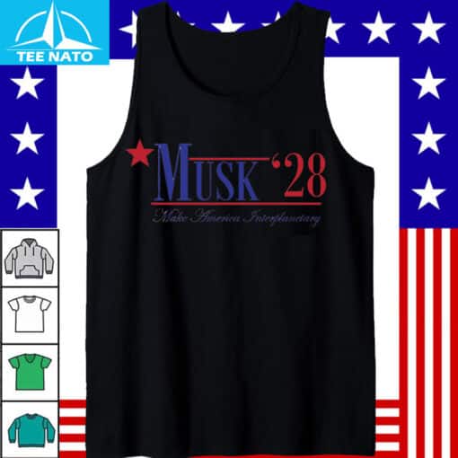 Elon Musk 2028 Political Funny Satire USA Shirt - Image 5