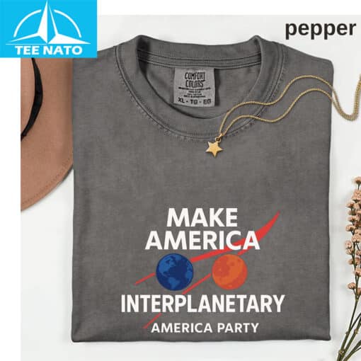 Elon Musk 2028 Space Make America Interplanetary Shirt - Image 2