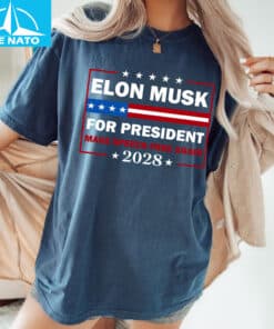 Elon Musk for President Make Speech Free Again 2028 Shirt3