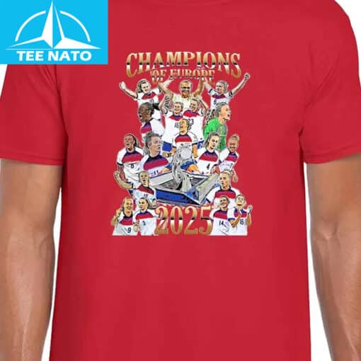 England Womens Champions Of Europe 2025 Shirt - Image 3