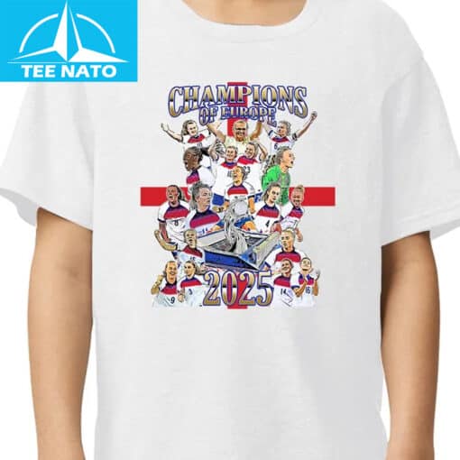 England Womens Champions Of Europe 2025 Shirt - Image 4