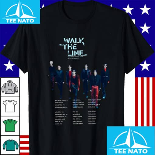 Enhypen Walk The Line World Tour 2025 Shirt - Image 2