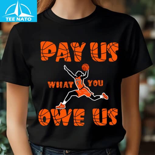 Equal Pay for Women Athletes Pay Us What You Owe Us Shirt - Image 3