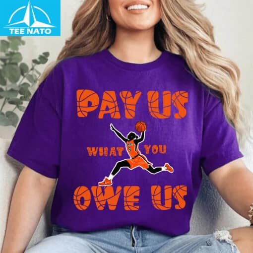 Equal Pay for Women Athletes Pay Us What You Owe Us Shirt - Image 5