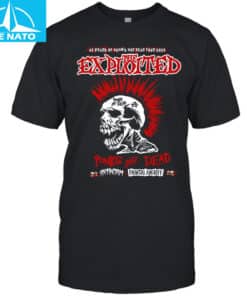 Exploited Punks Not Dead 46 Years Of Riots 2025 Tour Dates Shirt