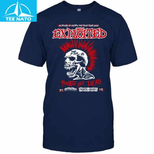 Exploited Punks Not Dead 46 Years Of Riots 2025 Tour Dates Shirt - Image 5