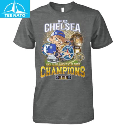 FC Chelsea FIFA Club World Cup 2025 Champions Cartoon Fan Shirt - Image 5