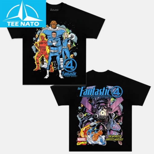 Fantastic Four Galactus Marvel Comics Superheroes Shirt - Image 5