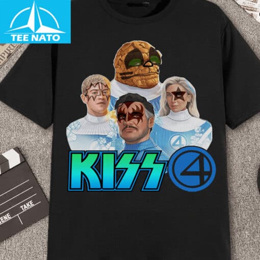 Fantastic Kiss The Four Super Heroes Mountoy Shirt - Image 3