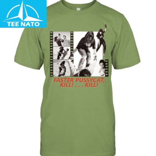Faster Pussycat Kill Kill Movie Filmstrip Shirt - Image 4