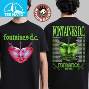 Fontaines D.C. Favourite Heart Summer 2025 Tour Shirt 6 Fontaines D.C. Favourite Heart Summer 2025 Tour Shirt