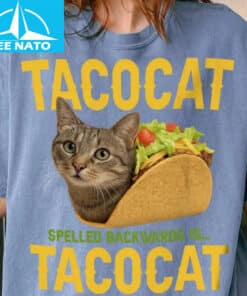 Food Tacocat Spelled Backwards Is Tacocat Funny Cat Shirt2