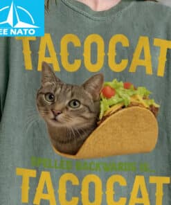 Food Tacocat Spelled Backwards Is Tacocat Funny Cat Shirt3