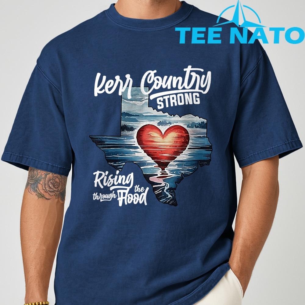 A person ready for action in the For Texas Hill Country Strong Pray For TexasShirt.