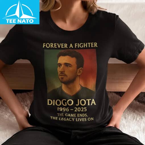Forever a Fighter Diogo Jota Memorial Shirt - Image 2