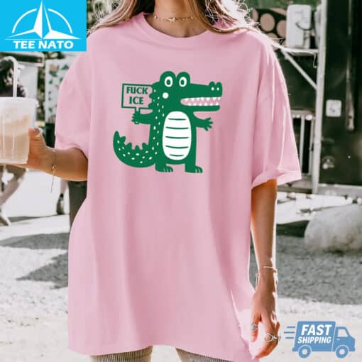 Fuck ICE shirt, Anti Alligator Alcatraz shirt - Image 3