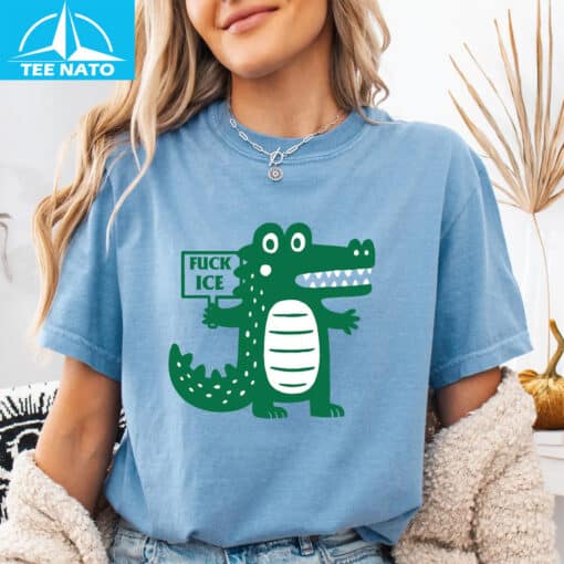 Fuck ICE shirt, Anti Alligator Alcatraz shirt - Image 4