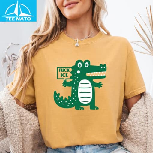 Fuck ICE shirt, Anti Alligator Alcatraz shirt - Image 5