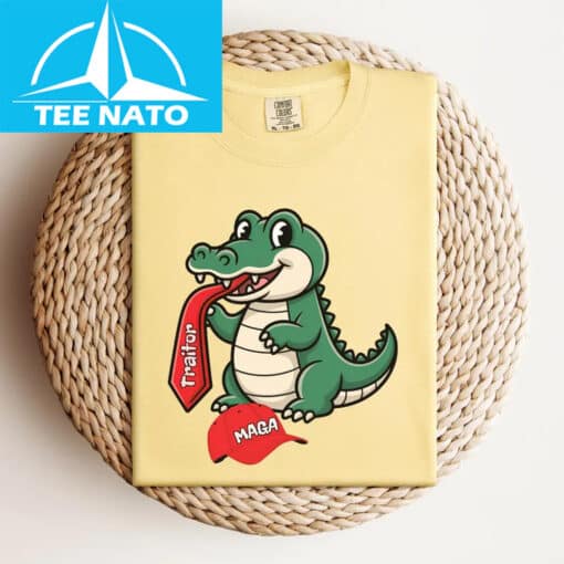 Funny Anti Trump Alligator T-Shirt - Image 2