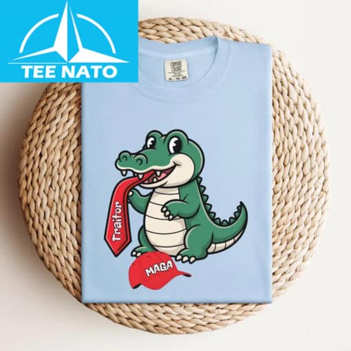 Funny Anti Trump Alligator T-Shirt - Image 3