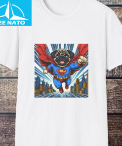 Funny Dog Pug Superman Shirt1
