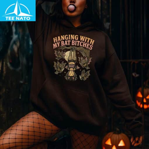 Funny Halloween Hanging With My Bat Bitches Shirt - Image 5