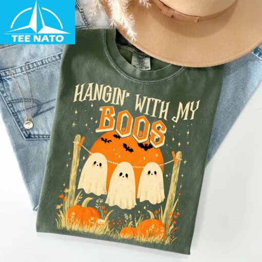 Funny Hanging Ghosts Halloween Shirt - Image 3