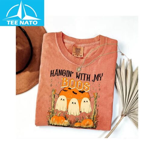 Funny Hanging Ghosts Halloween Shirt - Image 2