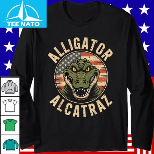 Funny Meme Alligator Alcatraz shirt - Image 3