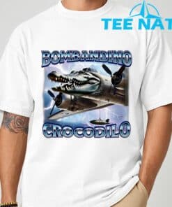 Funny Meme Brainrot Bombardino Crocodilo Italian Humor T-Shirt
