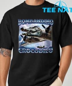 Funny Meme Brainrot Bombardino Crocodilo Italian Humor T Shirt 2