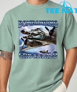 Funny Meme Brainrot Bombardino Crocodilo Italian Humor T Shirt 3