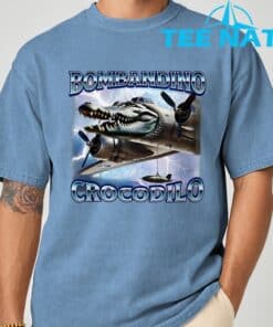 Funny Meme Brainrot Bombardino Crocodilo Italian Humor T Shirt 4