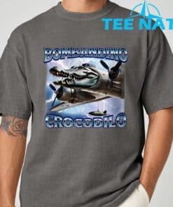 Funny Meme Brainrot Bombardino Crocodilo Italian Humor T Shirt 7