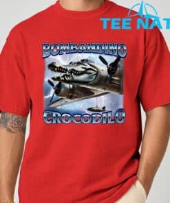 Funny Meme Brainrot Bombardino Crocodilo Italian Humor T Shirt 8